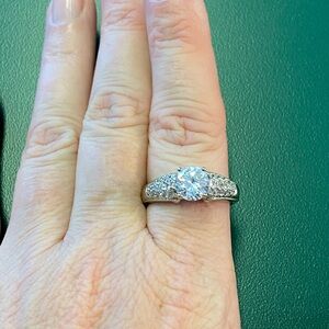 Diamonique Silver Ring